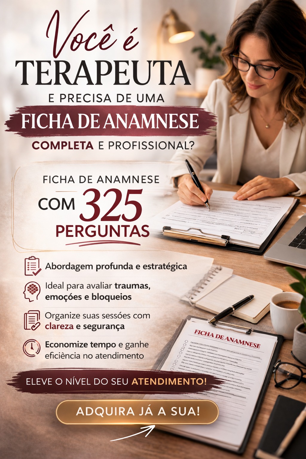 FICHA DE ANAMNESE PARA TERAPEUTAS CRISTÃOS